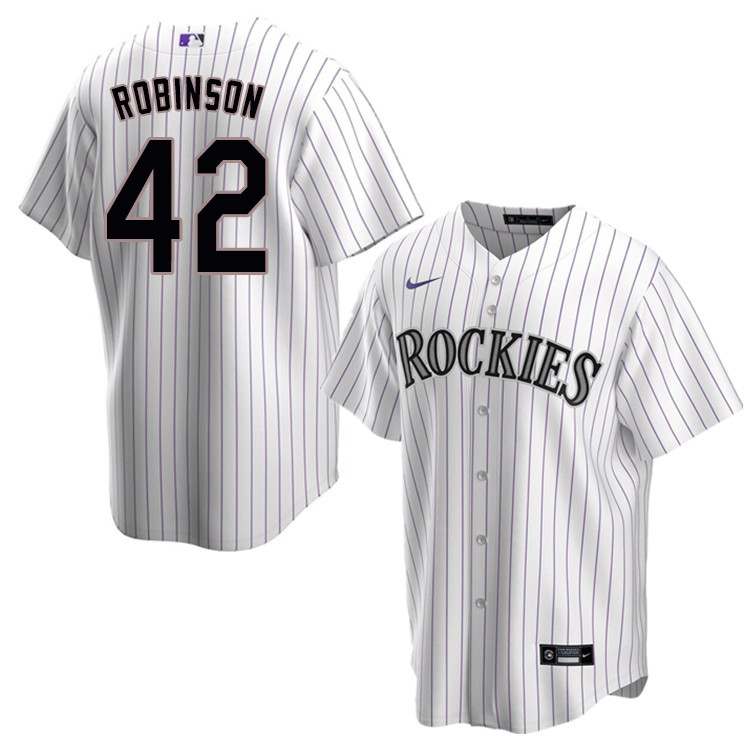 Nike Men #42 Jackie Robinson Colorado Rockies Baseball Jerseys Sale-White